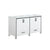 Lexora Ziva LZV352260SAJS000 60" Double Bathroom Vanity in White with Cultured Marble, Integrated Sink, Angled View