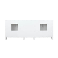 Load image into Gallery viewer, Lexora Ziva LZV352280SAJS000 80&quot; Double Bathroom Vanity in White with Cultured Marble, White Rectangle Sinks, Back View