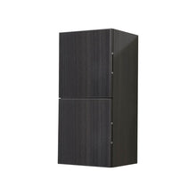 Load image into Gallery viewer, KUBEBATH Bliss SLBS28-GO 12&quot; Wall Mount Bathroom Side Linen Cabinet in Gray Oak, Angled View