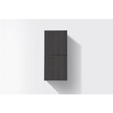 Load image into Gallery viewer, KUBEBATH Bliss SLBS28-GO 12&quot; Wall Mount Bathroom Side Linen Cabinet in Gray Oak, Front View