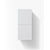 KUBEBATH Bliss SLBS28-GW 12" Wall Mount Bathroom Side Linen Cabinet in Gloss White, Front View