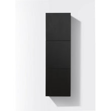 Load image into Gallery viewer, KUBEBATH Bliss SLBS59-BK 18&quot; Wall Mount Bathroom Side Linen Cabinet in Black, Front View